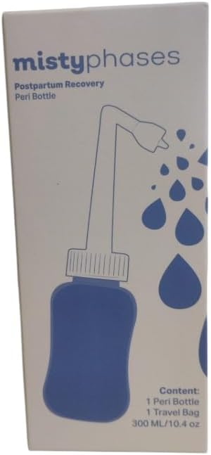 Misty Phases Upside Down Peri Bottle – Postpartum Care & Perineal Cleansing for New Moms | Portable Mom Recovery Washer