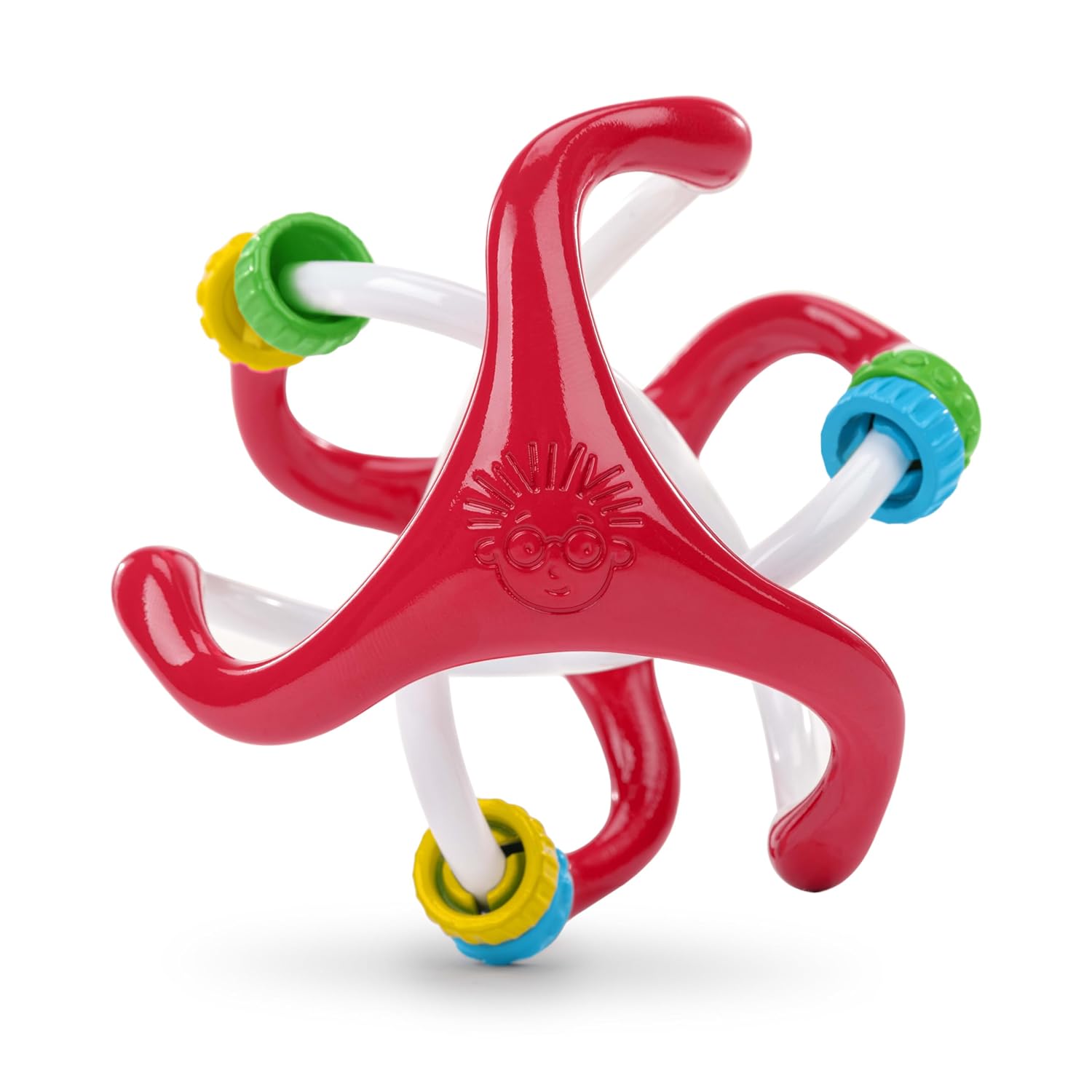 Baby Einstein Slide & Swirl Sensory Ball, Multisensory Baby Toy with Textured Beads, Rattle Sounds & Easy-Grip Design, Ages 3 Months+